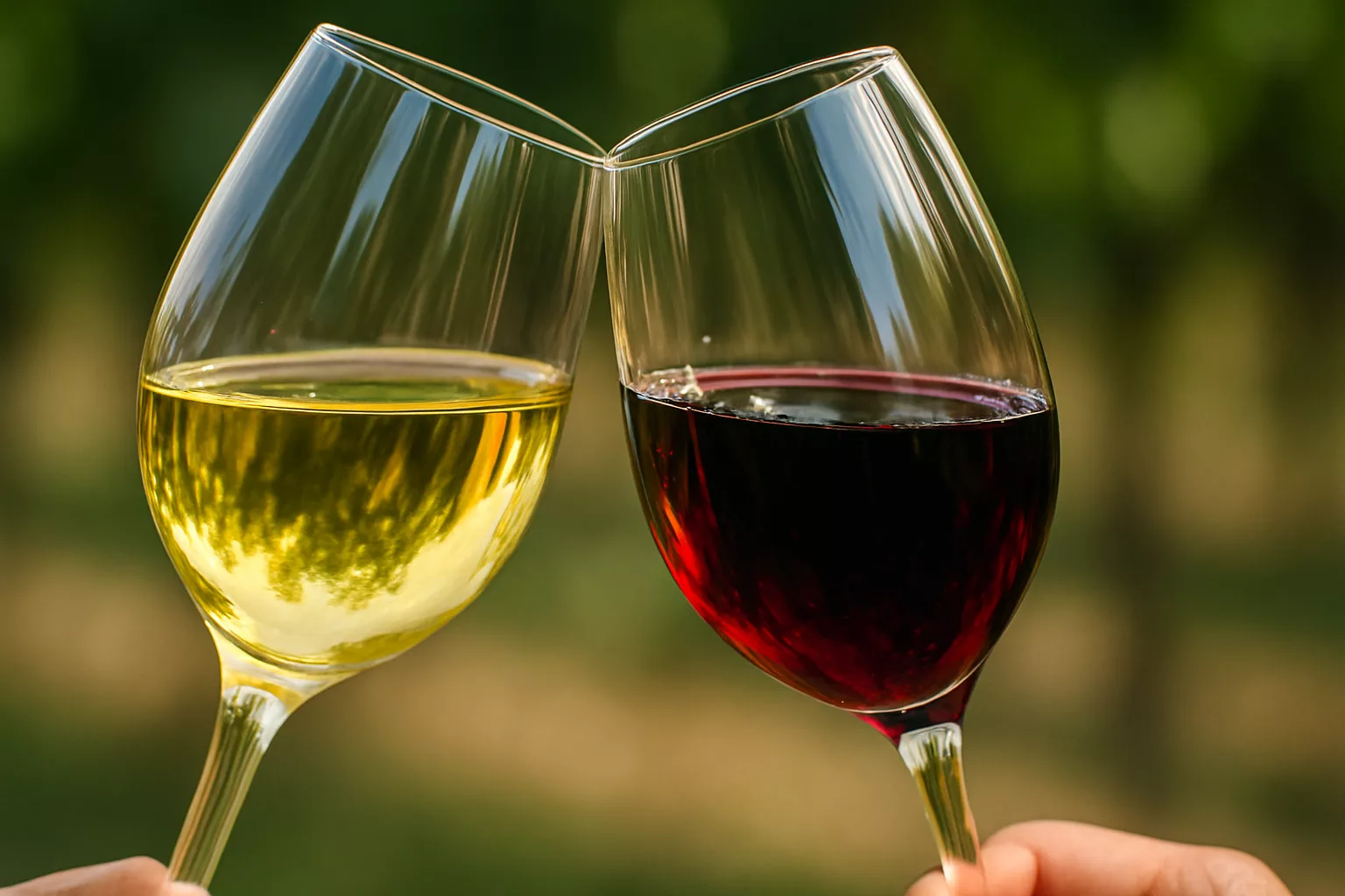 bridisi calici vino bianco e rosso